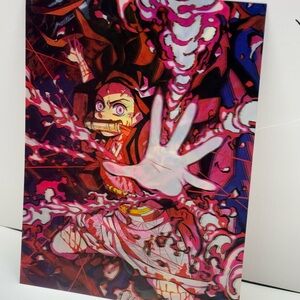 3D Lenticular Flip Poster 12x16 Anime Action Art 3 Image Effect Wall Decor